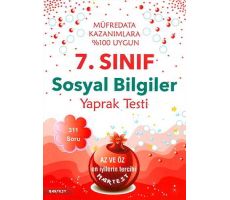 Nartest 7.Sınıf Sosyal Bilgiler Yaprak Testi