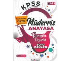 2022 KPSS Müderris Anayasa Çözümlü Soru Bankası Tercih Akademi Yayınları