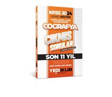 Yediiklim 2024 KPSS Genel Kültür Lisans Coğrafya Konularına Göre Tamamı Çözümlü Çıkmış Sorular