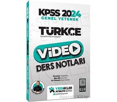 Yediiklim 2024 Kpss Atölye Serisi Türkçe Video Ders Notları