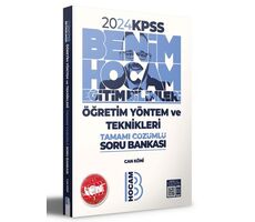 Benim Hocam 2024 KPSS Eğitim Bilimleri Öğretim Yöntem ve Teknikleri Tamamı Çözümlü Soru Bankası