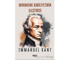 Muhakeme Kabiliyetinin Eleştirisi - Immanuel Kant - Gece Kitaplığı