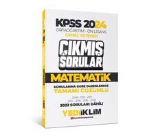 Yediiklim KPSS 2024 Ortaöğretim-Önlisans Matematik Konularına Göre Çıkmış Sorular