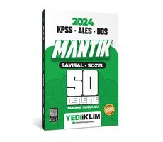 Yediiklim 2025 KPSS - ALES - DGS Mantık Sayısal Sözel Tamamı Çözümlü 50 Deneme