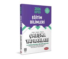 Data Yayınları 2024 KPSS Eğitim Bilimleri Çalışma Yaprakları