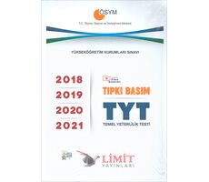 TYT Tıpkı Basım Çıkmış Sorular 2018-2019-2020-2021 Limit Yayınları