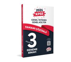 2024 KPSS Lisans Çözümlü 3 Fasikül Deneme Editör Yayınevi