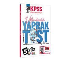 Yargı Yayınları 2024 KPSS Tüm Adaylar İçin 5Yüz Vatandaşlık Çek Kopart Yaprak Test