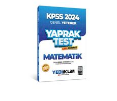 2024 KPSS Matematik Çek Kopart Yaprak Test Yediiklim Yayınları