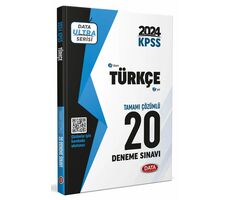 2024 KPSS Ultra Serisi Türkçe 20 Deneme Sınavı Data Yayınları