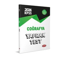 2024 KPSS Coğrafya Yaprak Test Data Yayınları