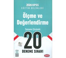 2024 KPSS Ölçme ve Değerlendirme 20 Deneme Sınavı Data Yayınları