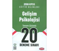 2024 KPSS Gelişim Psikolojisi 20 Deneme Sınavı Data Yayınları