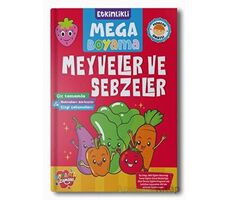 Etkinlikli Mega Boyama Meyveler ve Sebzeler - Boyama Zamanı