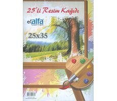 25li Resim Kağıdı 25x35 Alfa Defter