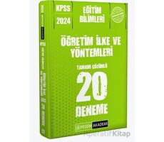 2024 KPSS Eğitim Bilimleri Öğretim İlke ve Yöntemleri 20 Deneme