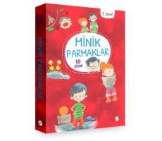 1. Sınıf - Minik Parmaklar 10 Kitap (Düz Yazı) - Kolektif - Kukla Yayınları