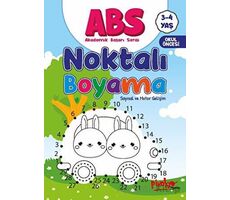 ABS 3-4 Yaş Noktalı Boyama - Buçe Dayı - Pinokyo Yayınları