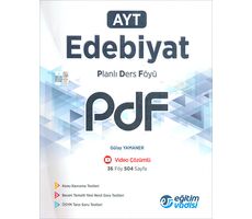 AYT Edebiyat PDF Planlı Ders Föyü Eğitim Vadisi