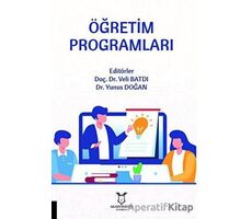 Öğretim Programları - Veli Batdı - Akademisyen Kitabevi