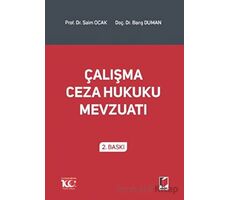 Çalışma Ceza Hukuku Mevzuatı - Saim Ocak - Adalet Yayınevi