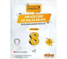 8.Sınıf Din Kültürü ve Ahlak Bilgisi Ünite Değerlendirme Sınavları 5 Fasikül Spoiler Yayınları