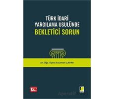 Türk İdari Yargılama Usulünde Bekletici Sorun - Asuman Çapar - Adalet Yayınevi