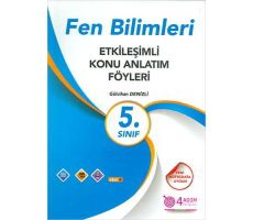 5. Sınıf Fen Bilimleri Etkileşimli Konu Anlatım Föyleri 4 Adım Yayınları (2024 Öncesi Müfredat)