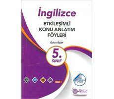 4 Adım 5.Sınıf İngilizce Etkileşimli Konu Anlatım Föyleri (Kampanyalı)