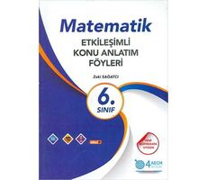 6. Sınıf Matematik Etkileşimli Konu Anlatım Föyleri - Zeki Sağatcı - 4 Adım Yayınları