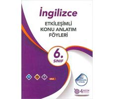 6. Sınıf İngilizce Etkileşimli Konu Anlatım Föyleri - Özlem Özay - 4 Adım Yayınları