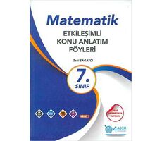 7. Sınıf Matematik Etkileşimli Konu Anlatım Föyleri - Zeki Sağatçi - 4 Adım Yayınları