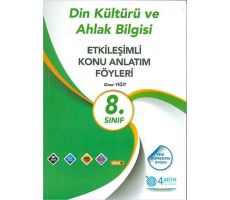 8. Sınıf Din Kültürü ve Ahlak Bilgisi Etkileşimli Konu Anlatım Föyleri