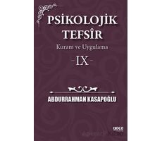 Psikolojik Tefsîr Kuram ve Uygulama 9 - Abdurrahman Kasapoğlu - Gece Kitaplığı