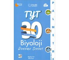 TYT Biyoloji 30 Deneme Sınavı Palme Yayınları