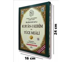 Ortaboy Arapça Bilgisayar Hatlı ve Diyanet Mühürlü Yüce Mealli Yeşil Renk Haktan Yayınları