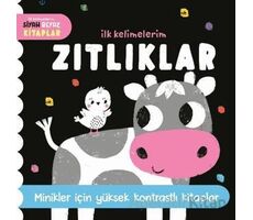 İlk Kelimelerim Siyah Beyaz Kitaplar Zıtlıklar - Kolektif - Uçan Fil Yayınları