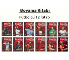 Futbolcu Boyama Kitabı (12 Kitap) Karnaval Çocuk