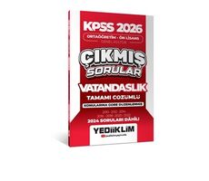 Yediiklim 2026 KPSS Ortaöğretim Ön Lisans Genel Kültür Vatandaşlık Tamamı Çözümlü Çıkmış Sorular