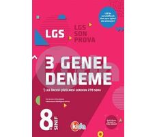 Kida LGS 3 Genel Deneme - Kida Yayıncılık