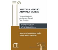 Anayasa Hukuku - Anayasa Yargısı Tamamı Çözümlü Açıklamalı - Cevaplı Test Soruları, Hukuk Meslekleri