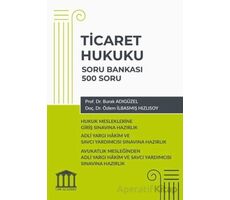Ticaret Hukuku Soru Bankası - Hukuk Mesleklerine Giriş Sınavına Hazırlık