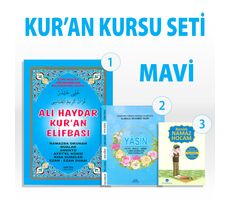 Kur’an Kursu Seti - Mavi (Elifba - Namaz Hocası - Yasin) Haktan Yayınları