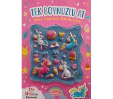 Tek Boynuzlu At Balon Çıkartmalı Aktivite Kitabı - Kollektif - Yumurcak Yayınları