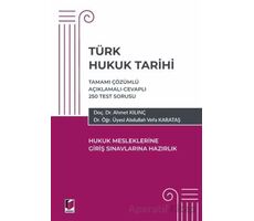 Türk Hukuk Tarihi - Hukuk Mesleklerine Giriş Sınavına Hazırlık