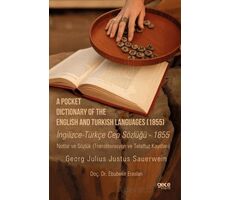 A Pocket Dictionary Of The English and Turkish Languages (1855) - Ebubekir Eraslan - Gece Kitaplığı