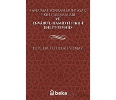 Tanzimat Sonrası Muhtasar Fıkıh Çalışmaları ve Envarü’l-Hamid fi Fıkh-i Ehli’t-Tevhid