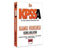2021 KPSS A Grubu ve Tüm Kurum Sınavları İçin Kamu Hukuku Konu Anlatımı Yargı Yayınları
