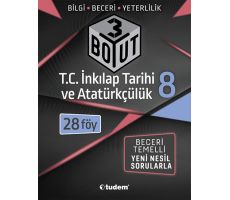 Tudem 8.Sınıf T.C. İnkılap Tarihi ve Atatürkçülük 3 Boyut Föy