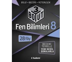 Tudem 8.Sınıf Fen Bilimleri 3 Boyut Föy